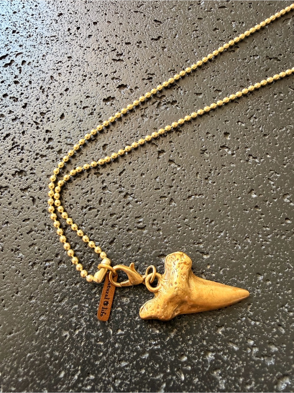 Gold Shark Tooth Pendant Necklace from Natural Life